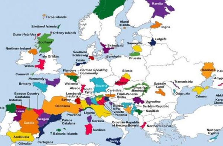 mapa europskih odcjepljenja