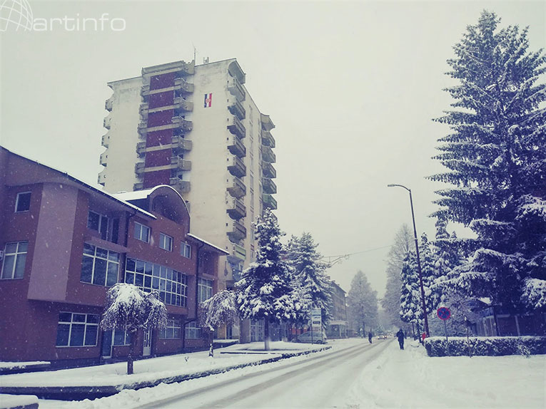 snijeg novi travnik