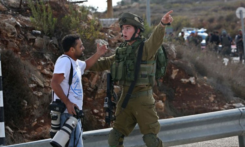 palestina novinar vojnik